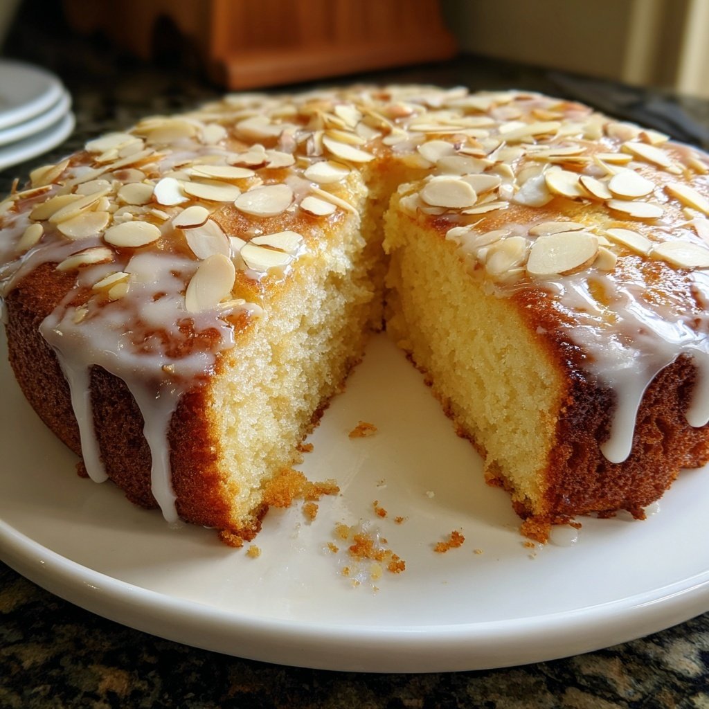 Vanilla Almond Yogurt Cake