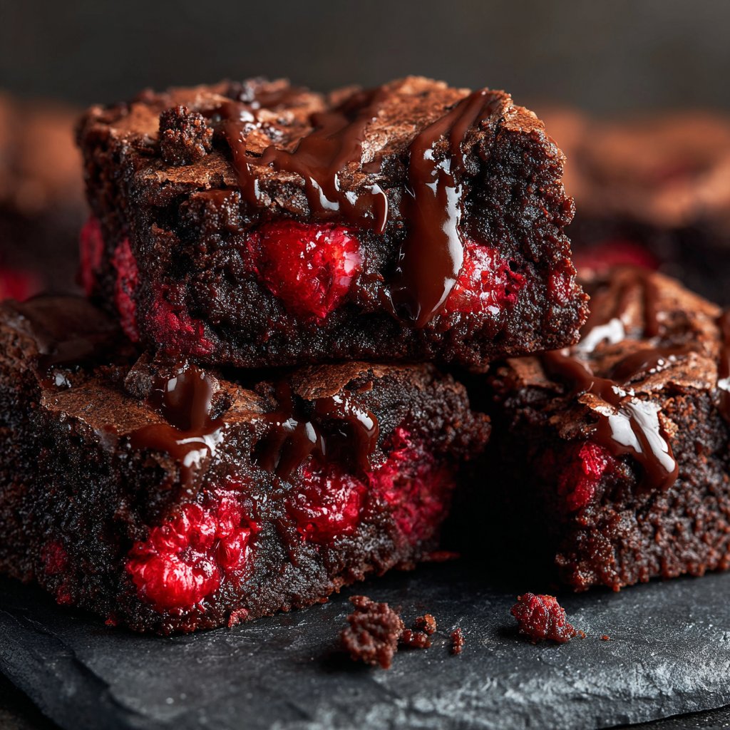 Chocolate Raspberry Brownies
