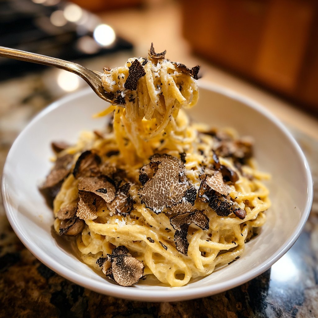 Truffle Mushroom Pasta for Two