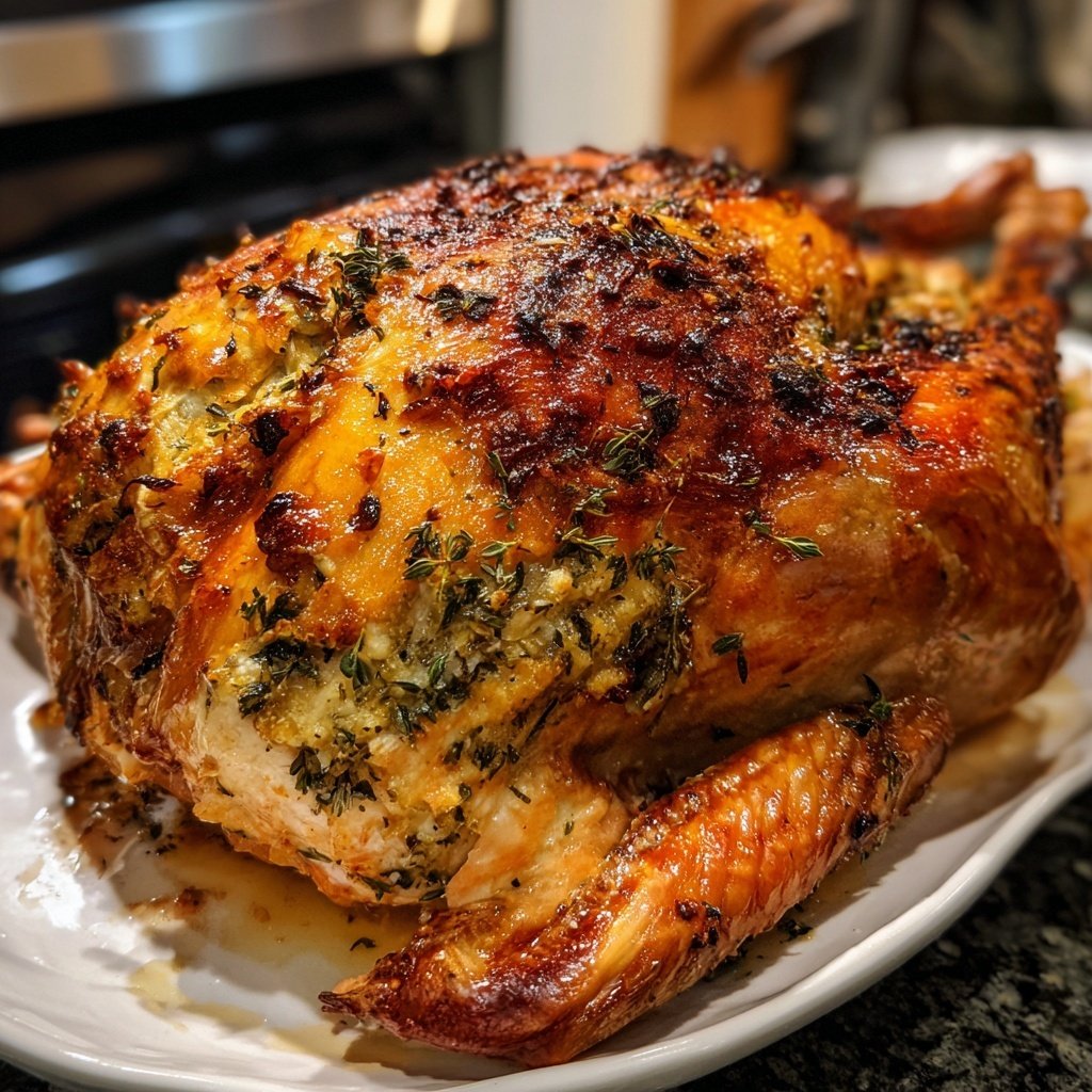 Seasonal & Festive Thanksgiving Herb Stuffed Turkey