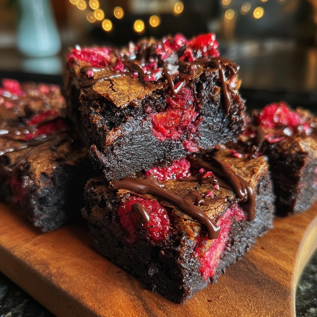 Chocolate Raspberry Brownies