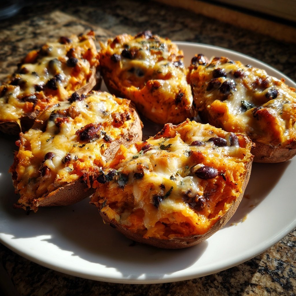 Valentine Dinner Stuffed Sweet Potatoes
