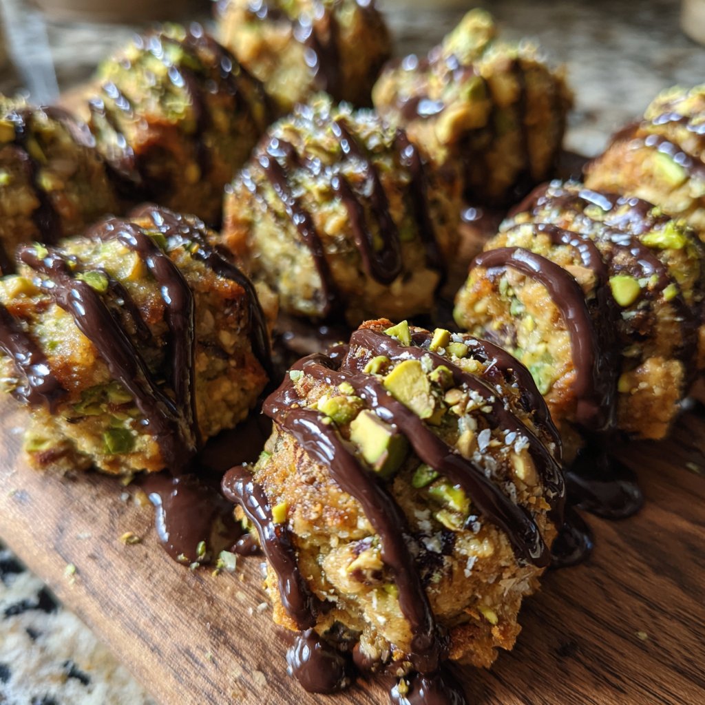 Chocolate Pistachio Coconut Bites