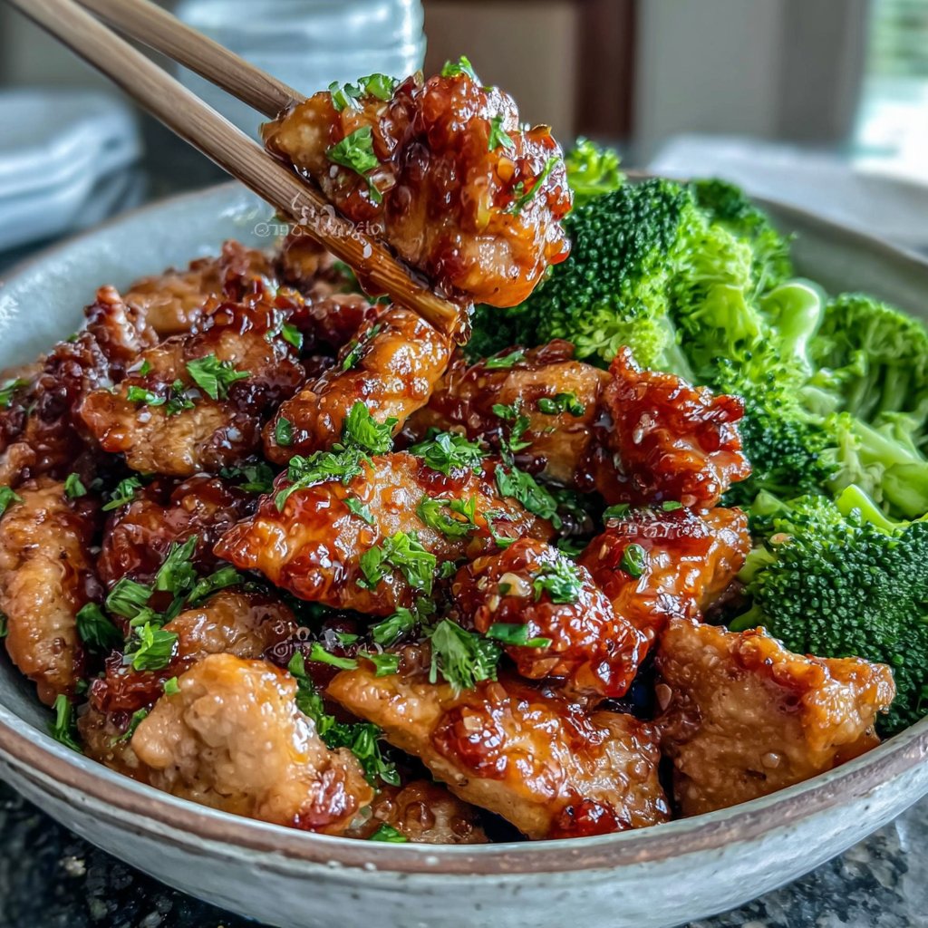 Honey Garlic Chicken And Broccoli