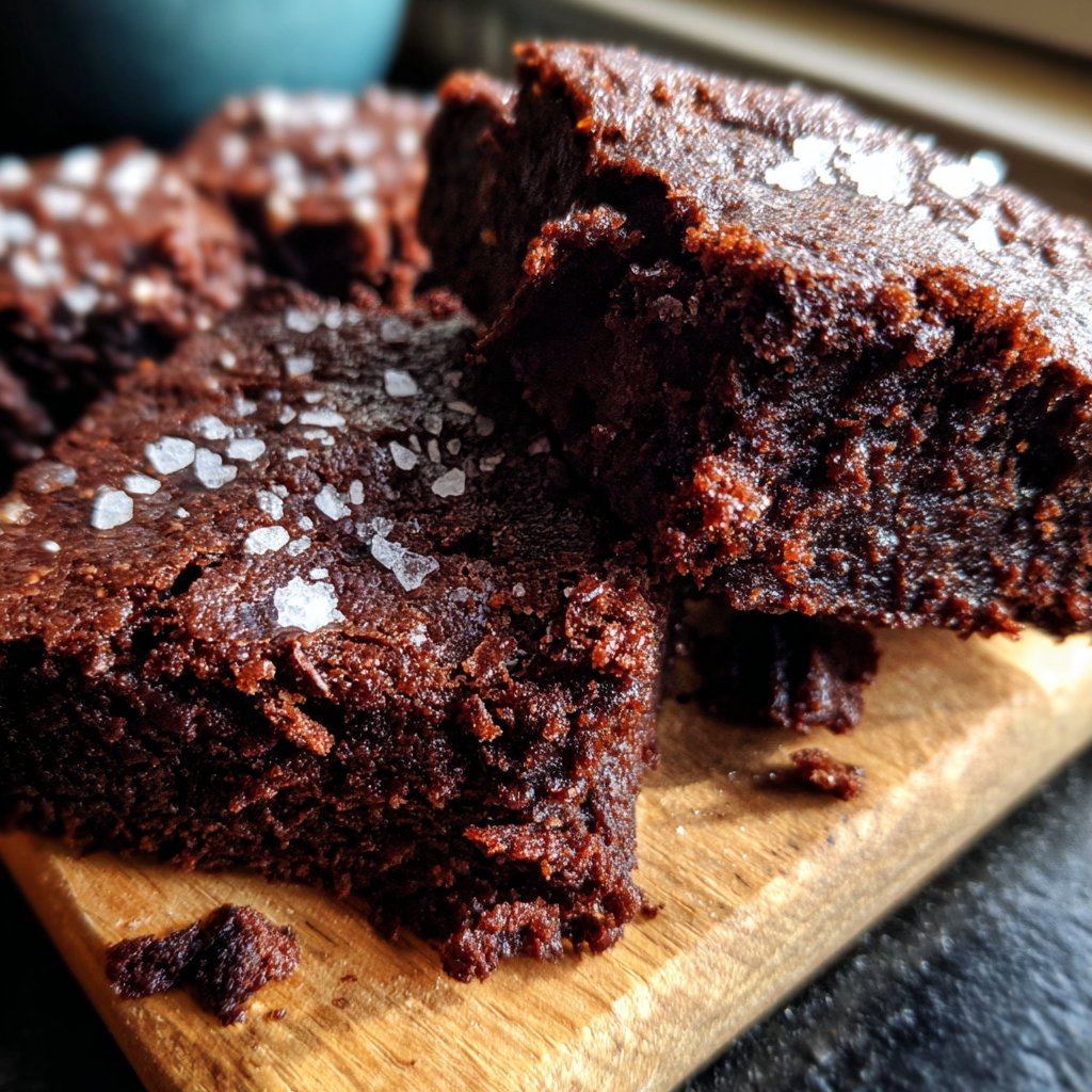 Cottage Cheese Brownies with Sea Salt