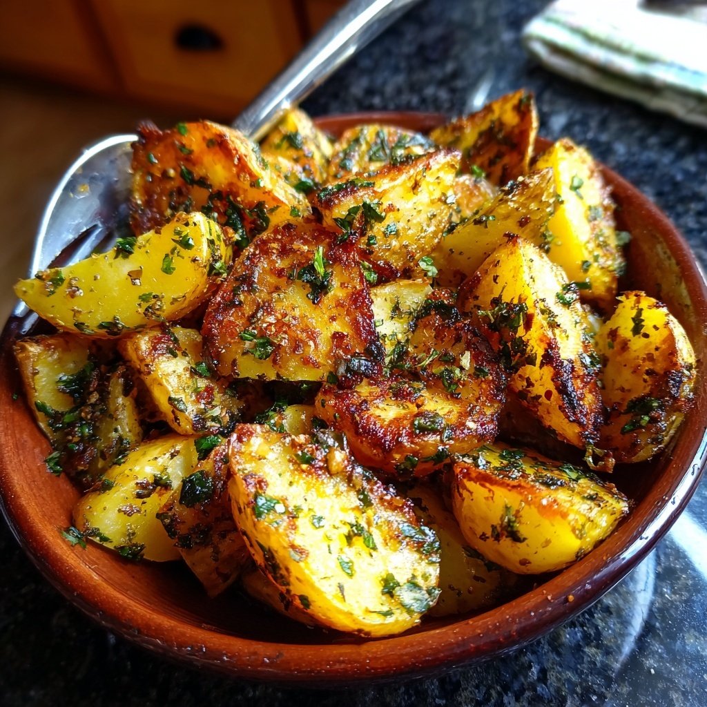 Garlic Herb Roasted Potatoes
