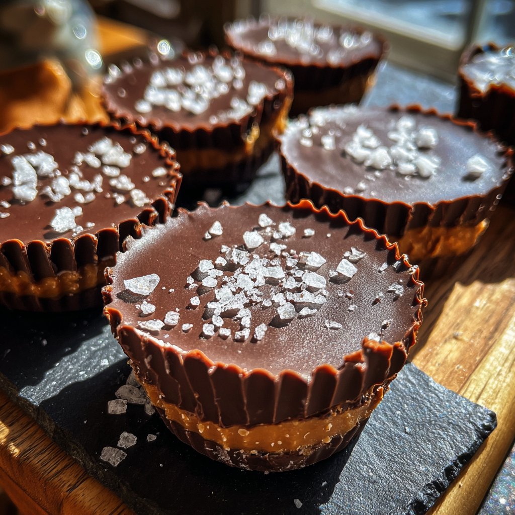 Homemade Reese’s Cups with Sea Salt
