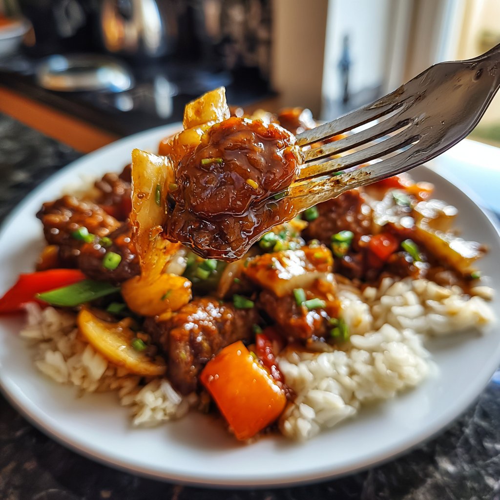Quick Ground Beef Stir Fry With Rice